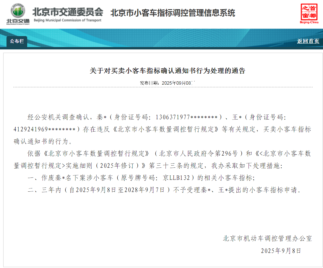 挪威vs摩尔多瓦足球_北京:违规买卖小客车指标确认通知书 6人被处理