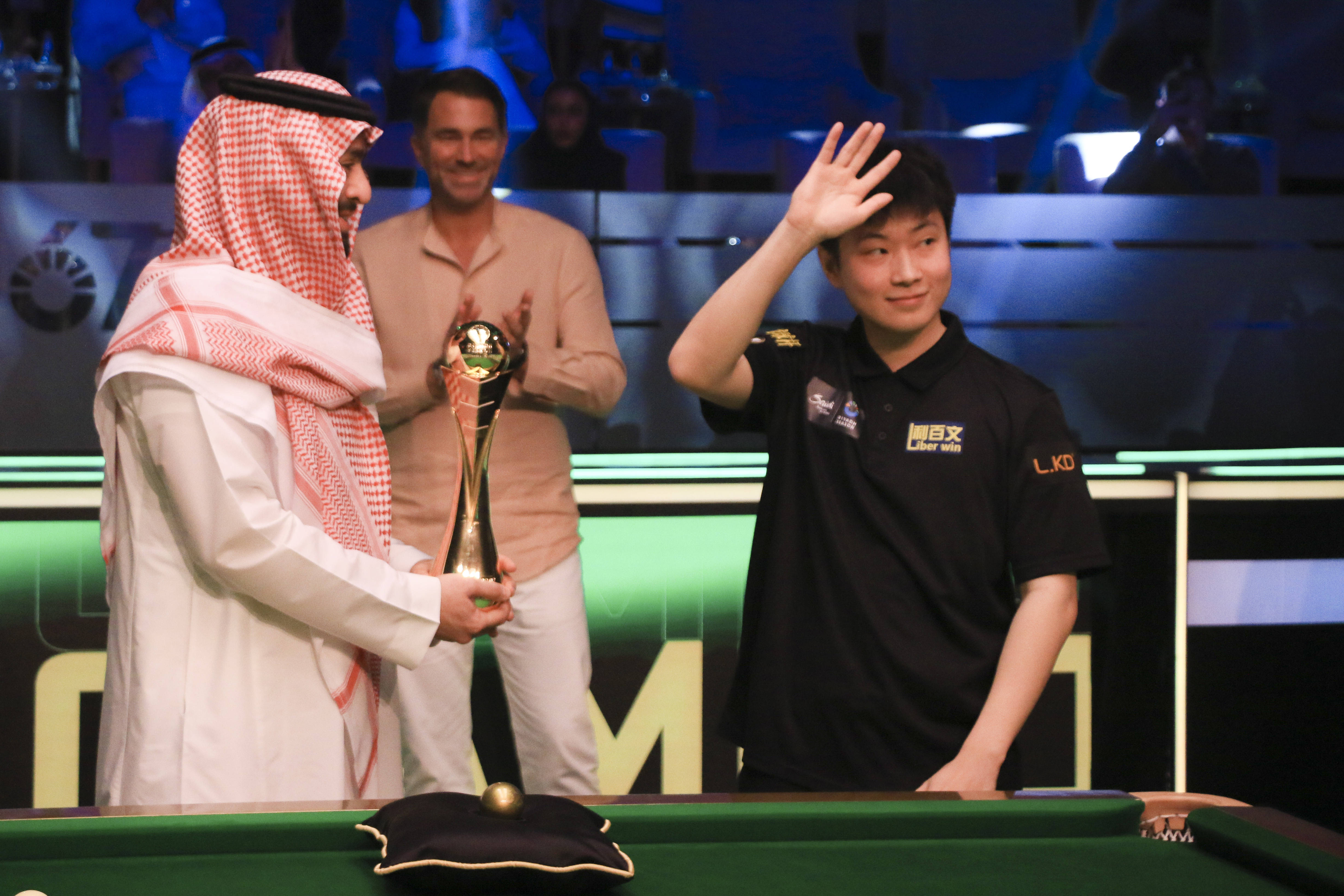 皇冠登3新2管理
_(体育)斯诺克——赵心童获利雅得季斯诺克锦标赛冠军